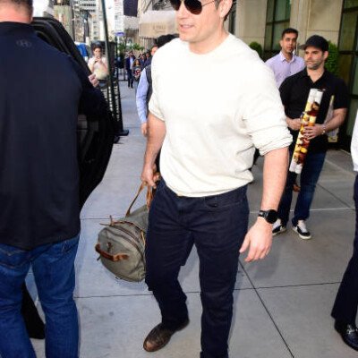 NEW YORK, NEW YORK - APRIL 16:Henry Cavill is seen in midtown on April 16, 2024 in New York City. (Photo by Raymond Hall/GC Images)